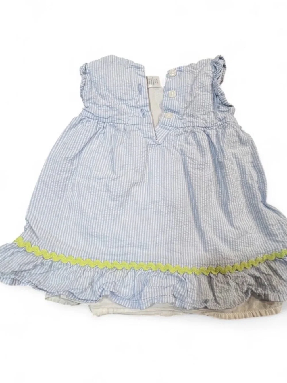 Gymboree Light Blue and White Striped Baby Outfit